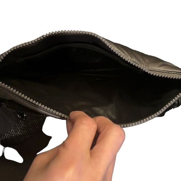 Athleta x Carra Convertible Metallic Lightweight Puffer Crossbody Pouch Bag - Picture 12 of 14